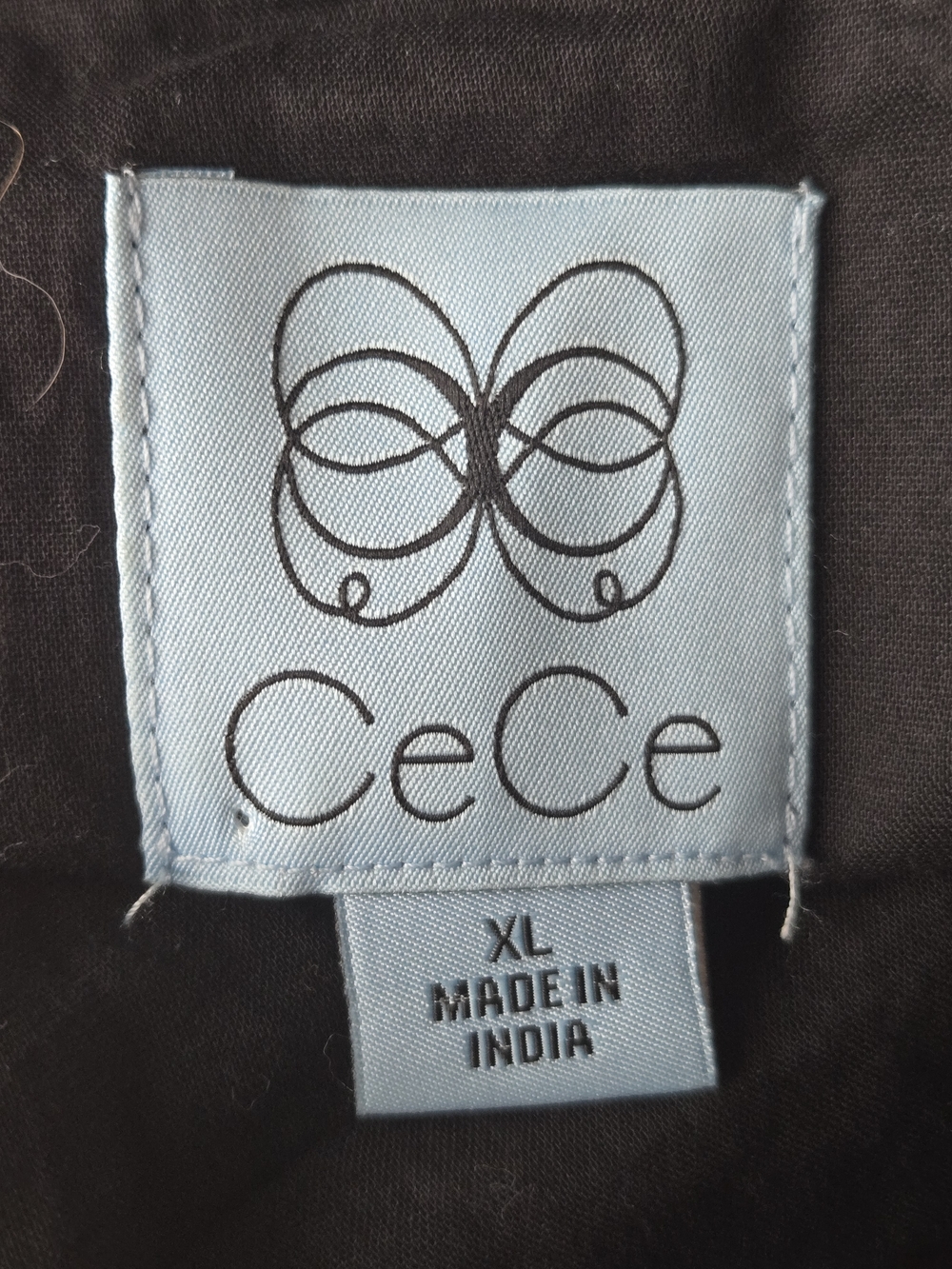 CeCe Black and White Embroidered Floral Polka Dot Mini Dress XL (7803) - Picture 4 of 6